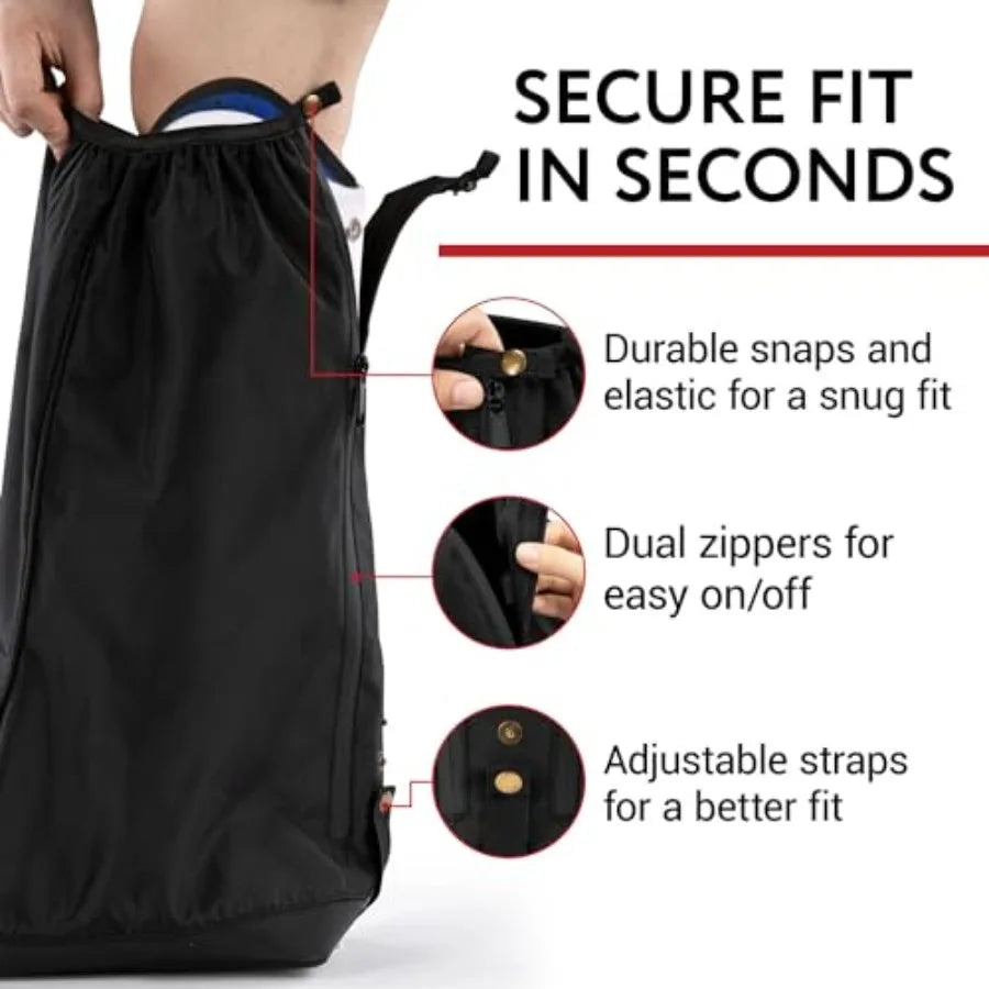 2 Pack Walking Boot Cover for Foot and Ankle Brace Medical Boot Shoe Protectors for Rain and Winter Weather Water-Resistant Cas