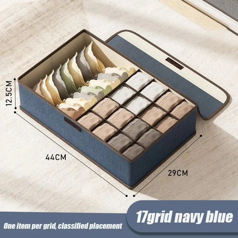 1Pcs Washable Underwear  Storage Compartments Drawer Type Three in One Wardrobe Organizer Clothes Foldable Socks Home organizer
