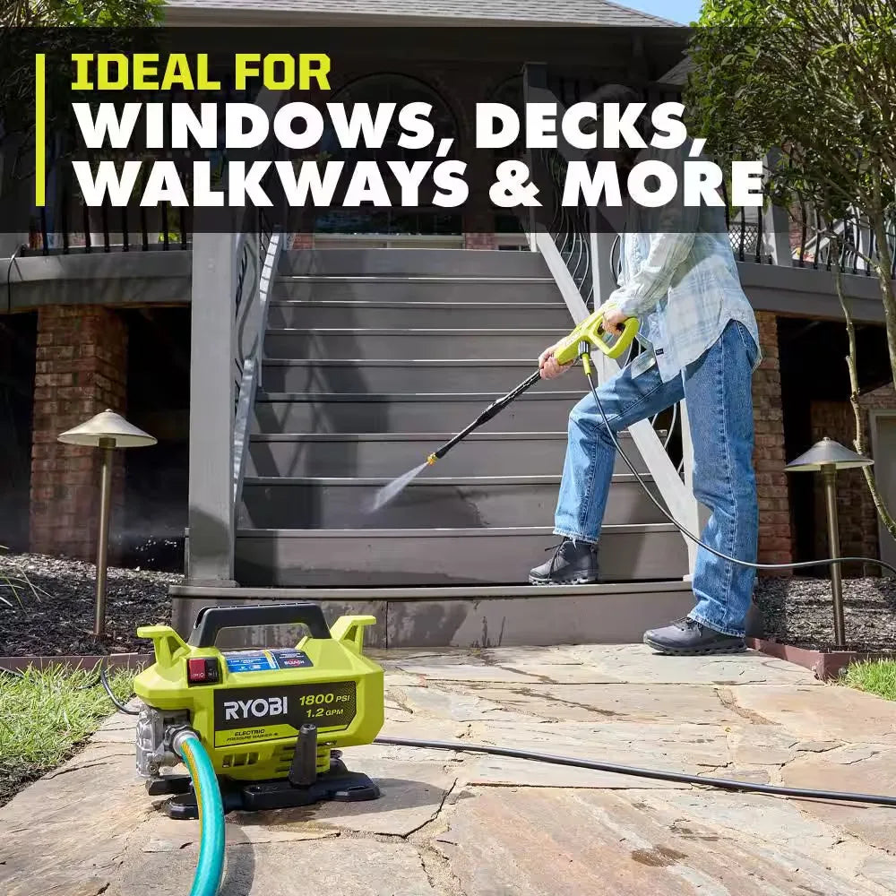 1800 PSI 1.2 GPM Cold Water Corded Electric Pressure Washer