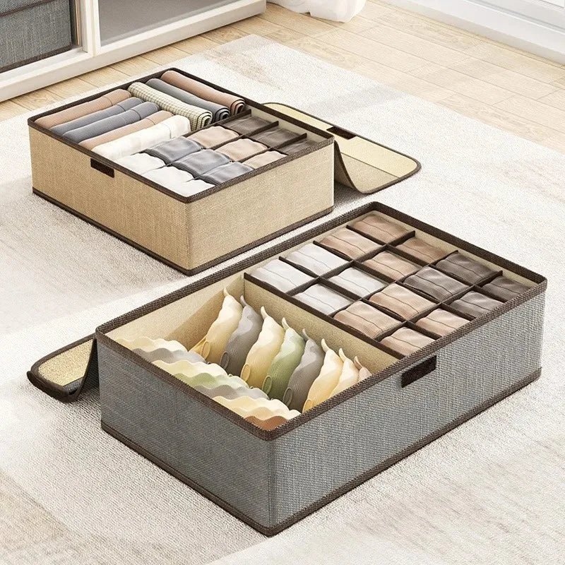 1Pcs Washable Underwear  Storage Compartments Drawer Type Three in One Wardrobe Organizer Clothes Foldable Socks Home organizer
