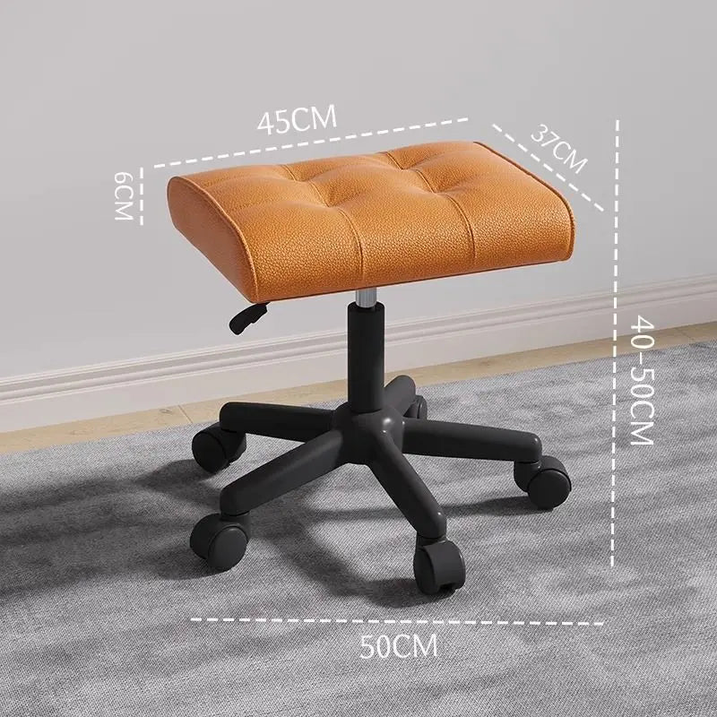 Adjustable Height Foot Rest for Office Chair, Under Desk Elevating Footstool with Memory Foam, Ergonomic Home Sofa Leg Rest