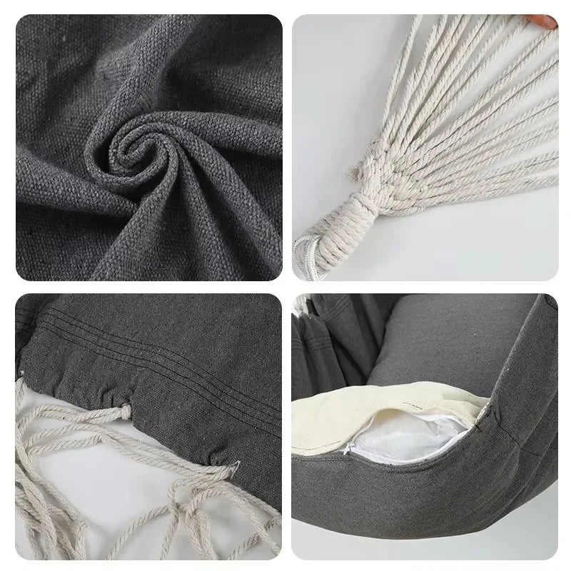 1PC Outdoor Rocking Chair Fabric Hammock Canvas Leisure Swing Chair Dormitory Portable Folding Hanging Chairs Outdoor Furniture