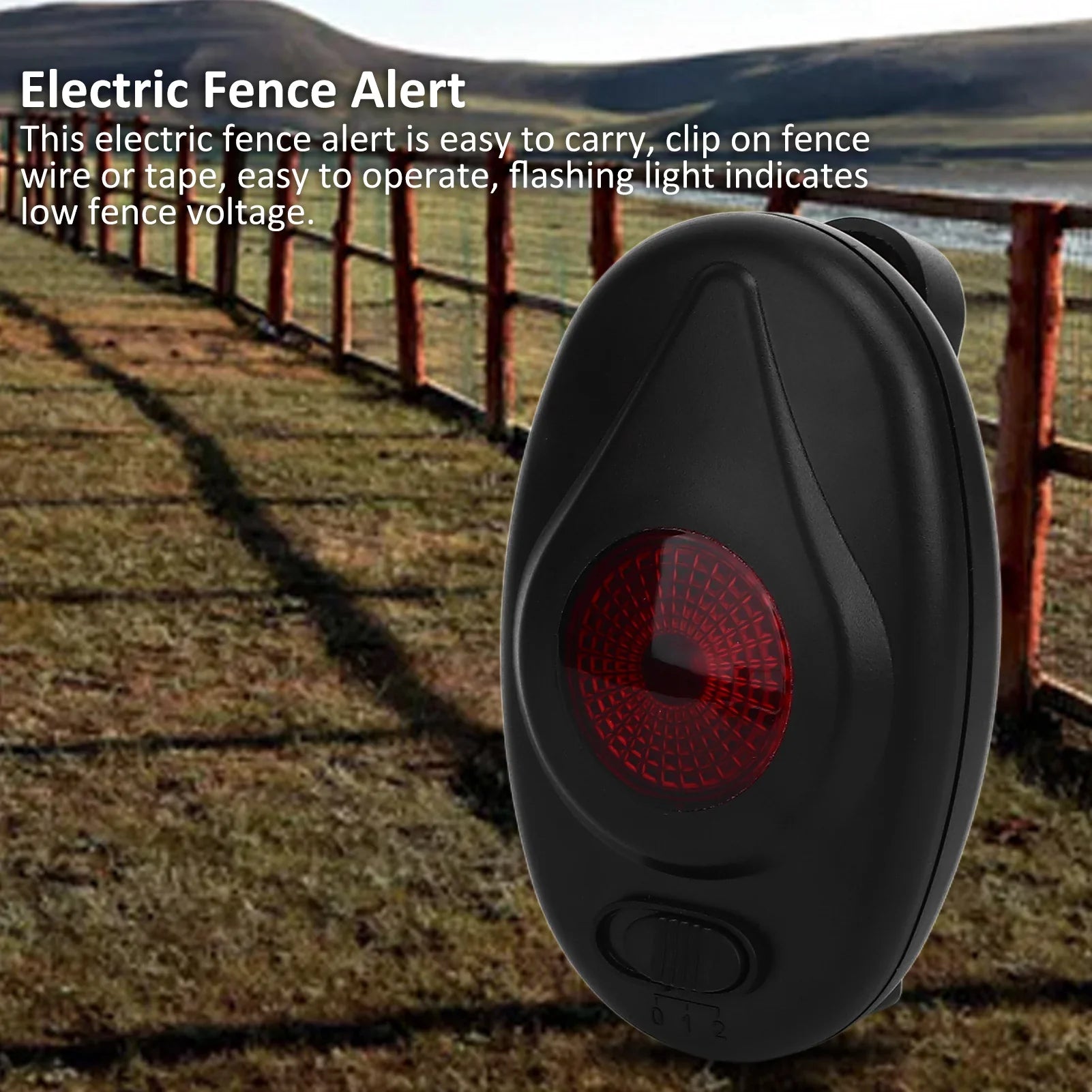 Farm Fence Alert Electric Fence Alert Fence Voltage Alert Fence Voltage Alert Fault Finder for Outdoor Cattle Farm Fence Alert