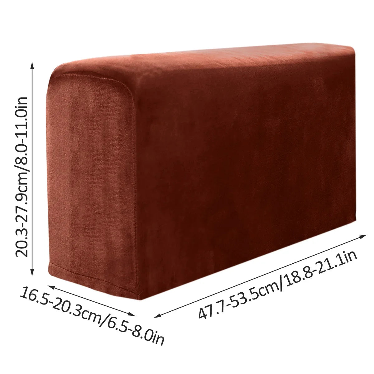 2pcs Sofa Armrest Protector Universal Armchair Covers Non-Slip Soft Warm Couch Arm Rest Covers Thickened Furniture Protector