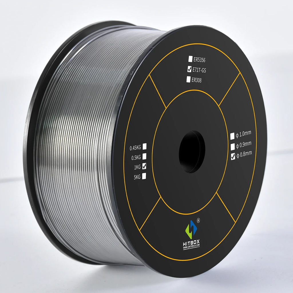 0.8mm Mig Wire Flux Cored Self-Shielded 1kg No Gas Wires Iron Welding Carbon Steel Gas-Less Mig Welder Accessories