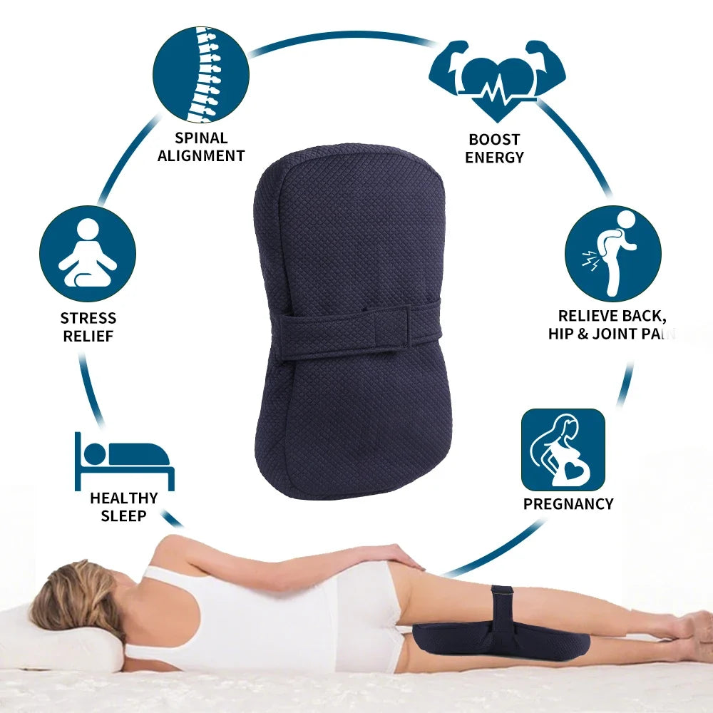 1 Piece Knee Pillow Ergonomic Side Pillow For Side Sleepers Back Legs Hips Joints Pregnancy Sciatic Neuralgia  Relief