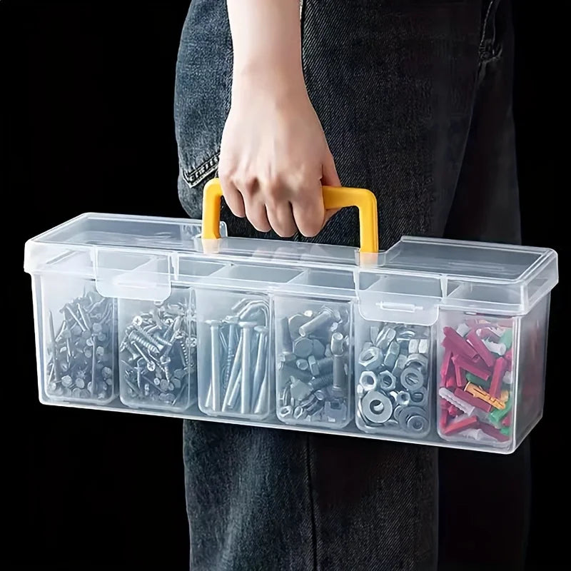 1/7pcs Tool Parts Storage Box Set Multi-Compartment Tool Organizer,Sorting Box for Screws,Wrenches,Hardware Accessories,and Toys